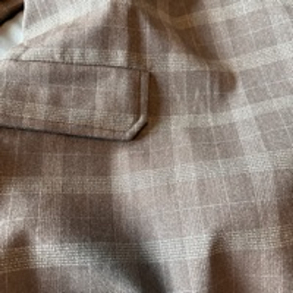 Women's‎ Ganni Brown Plaid Blazer Size M - Picture 8 of 9